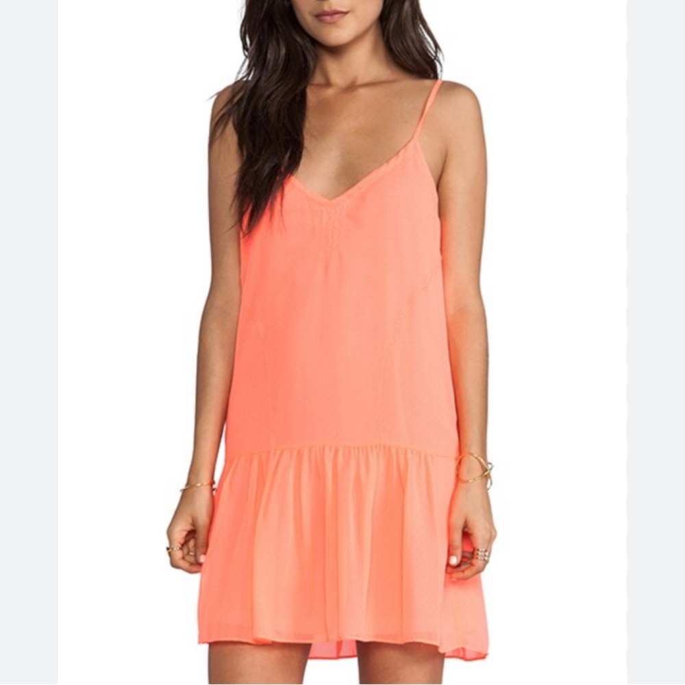 Dolce Vita Tinsel Dress in Neon Coral - small, NWT